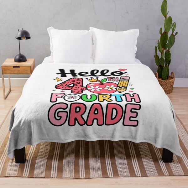 Item preview, Hello 4th Fourth Grade Back To School Teacher Pink Leopard designed and sold by facegm.