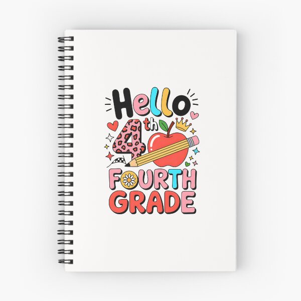 Item preview, Hello 4th Fourth Grade Back To School Teacher Pink Leopard designed and sold by facegm.