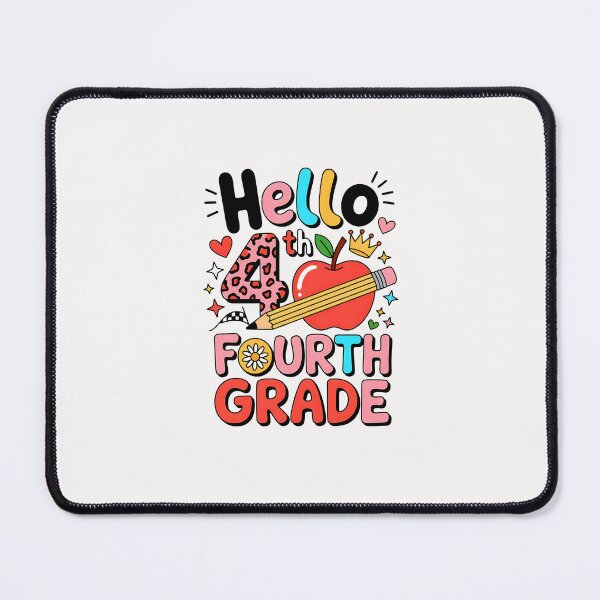 Item preview, Hello 4th Fourth Grade Back To School Teacher Pink Leopard designed and sold by facegm.
