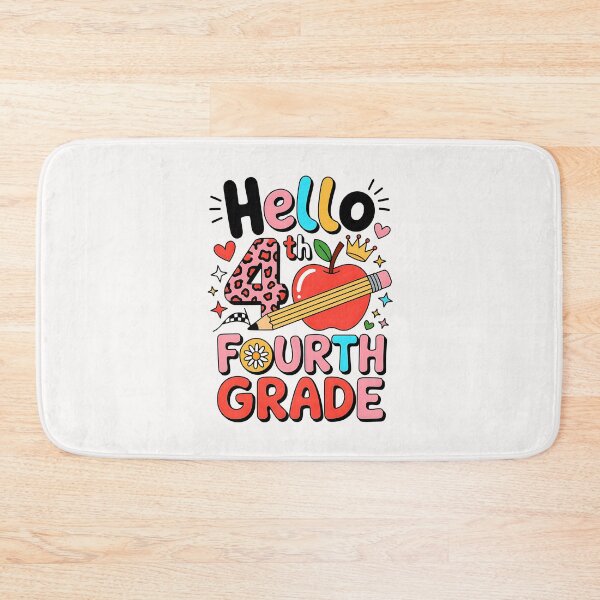 Item preview, Hello 4th Fourth Grade Back To School Teacher Pink Leopard designed and sold by facegm.