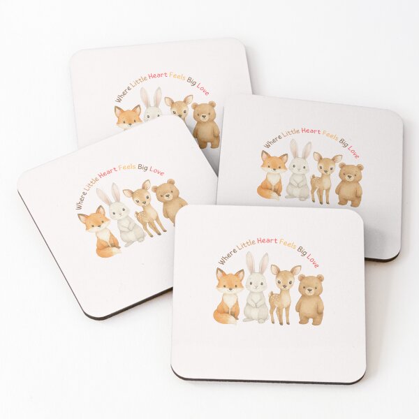 Item preview, Where Little Hearts Feel Big Love- cute baby animals designed and sold by ZekoStick.