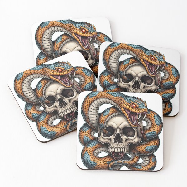 Item preview, Snake and Skull – Bold Gothic Streetwear Design designed and sold by pavelrmata.