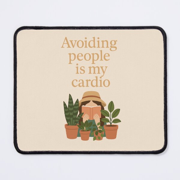 Item preview, Avoiding People Is My Cardio – Funny Introvert Plant Design designed and sold by BeetleDots.