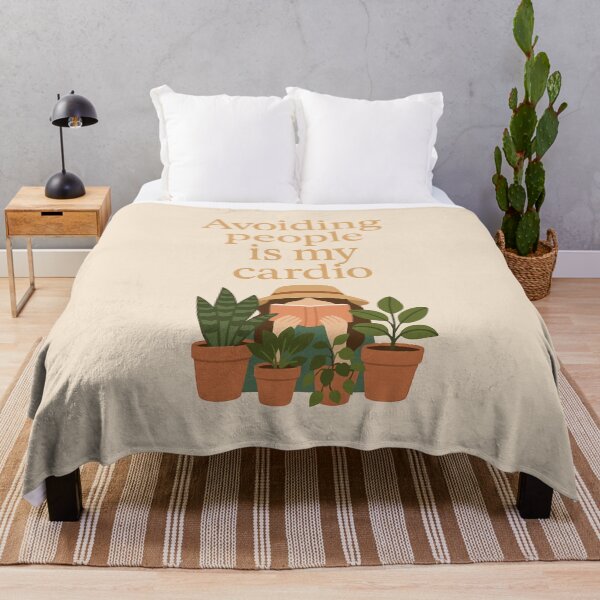 Item preview, Avoiding People Is My Cardio – Funny Introvert Plant Design designed and sold by BeetleDots.