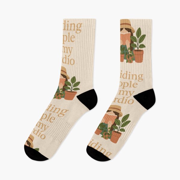 Item preview, Avoiding People Is My Cardio – Funny Introvert Plant Design designed and sold by BeetleDots.