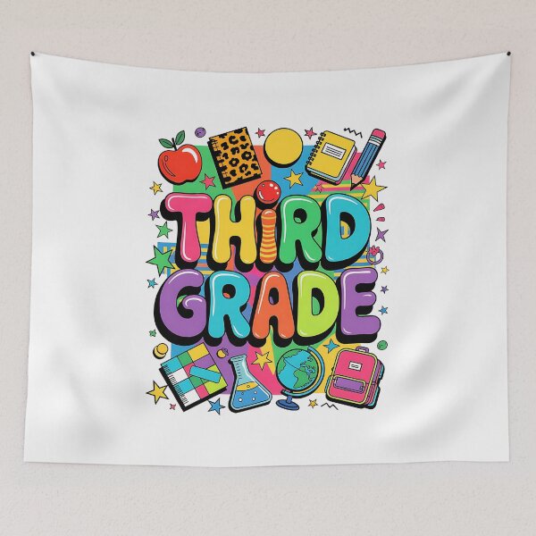 Item preview, hird Grade Retro 3rd Grade Kids Back To School Teachers designed and sold by facegm.