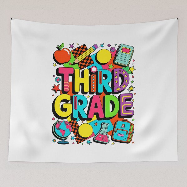 Item preview, hird Grade Retro 3rd Grade Kids Back To School Teachers designed and sold by facegm.