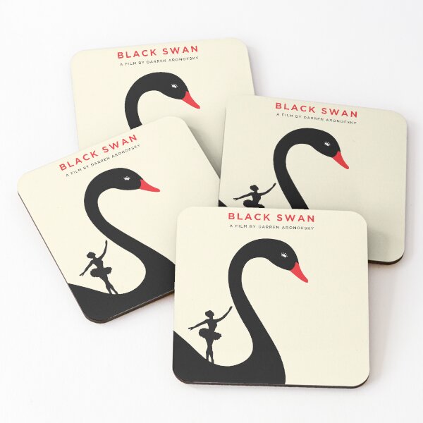 Item preview, Black swan minimal hollywood movie poster film art print designed and sold by Artission.
