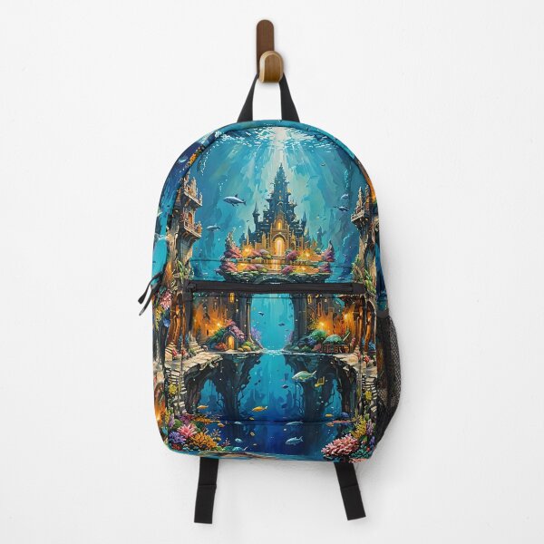 Item preview, Picturesque underwater city designed and sold by SanchillShop.