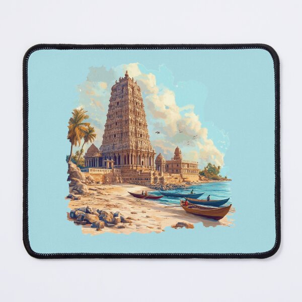 Item preview, Rameswaram, India - Sacred Coastal Temple designed and sold by Myra365Art.