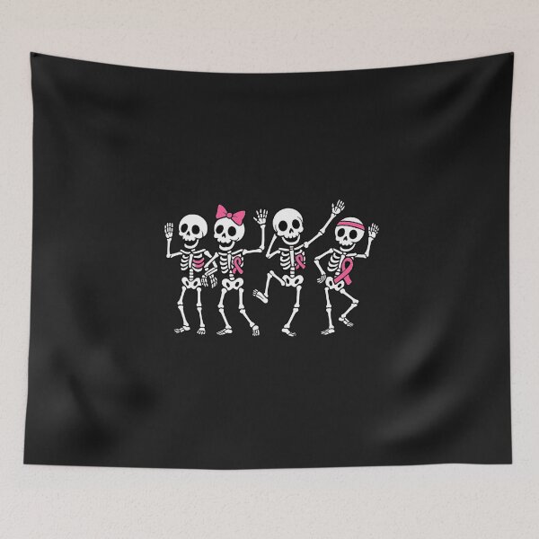 Item preview, Pink Ribbon Breast Cancer Awareness Skeleton Women Men Kids  designed and sold by TalalosART.