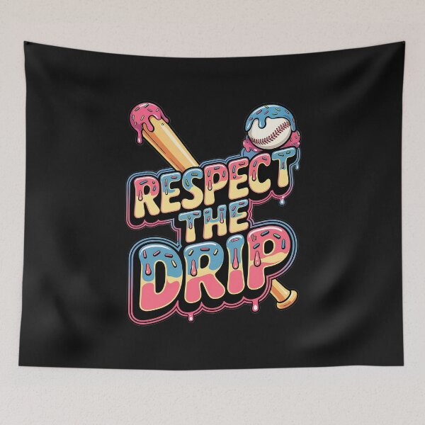 Item preview, Respect The Drip Baseball Bat Ball Ice Cream  designed and sold by TalalosART.