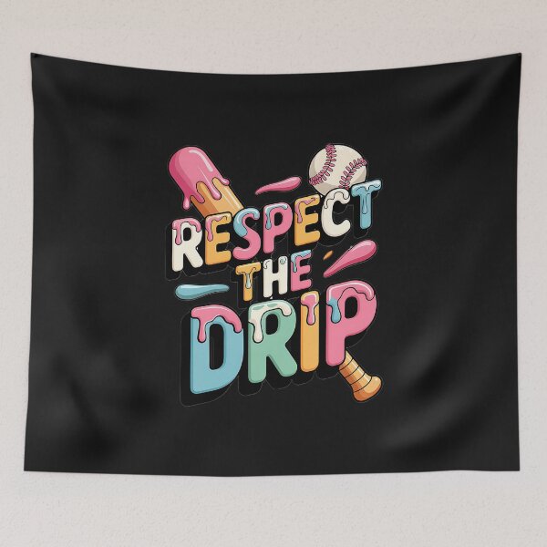 Item preview, Respect The Drip Baseball Bat Ball Ice Cream designed and sold by TalalosART.