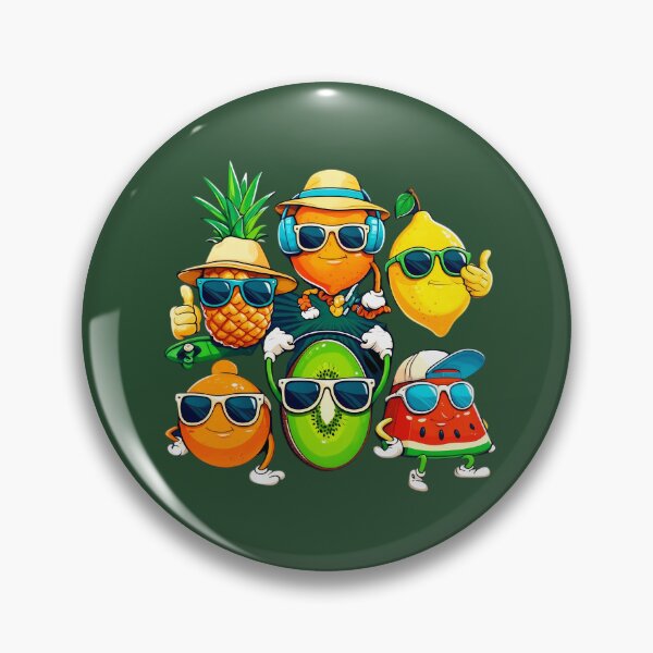 Item preview, Cool Fruit Gang – Tropical Summer Vibes Squad designed and sold by PrintBreeze.