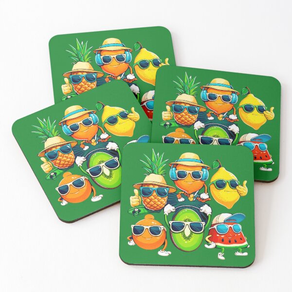 Item preview, Cool Fruit Gang – Tropical Summer Vibes Squad designed and sold by PrintBreeze.