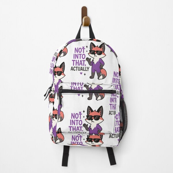 Item preview, Not Into That, Actually – Ace Pride Fox with Asexual Flag Colors designed and sold by Rajasekar.