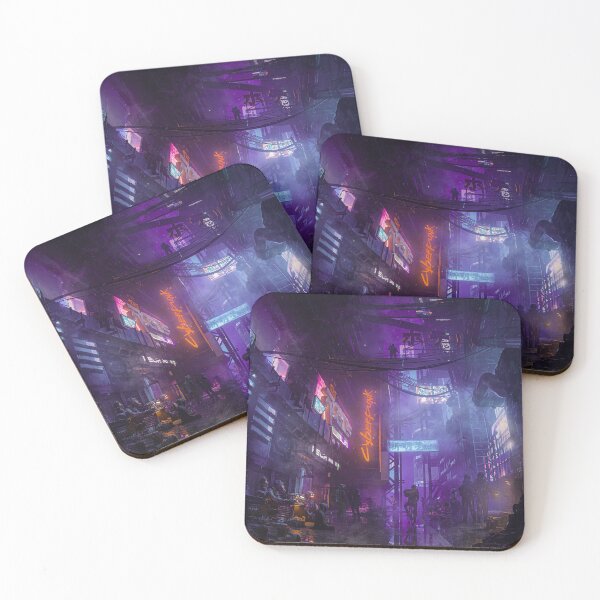 Item preview, Cyber Alley Beneath the Neon Fog designed and sold by AlexSuiArt.
