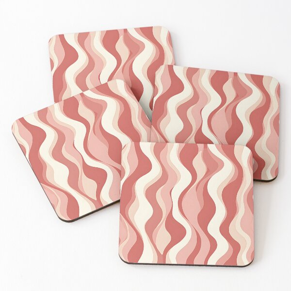Item preview, Retro Wavy Stripe Pattern – Mid Century Modern,  Boho Abstract  Cream Brown designed and sold by Prints and Lifestyle.