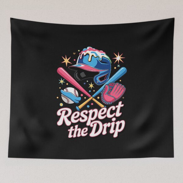 Item preview, Respect the Drip Baseball Swag Cool Sports designed and sold by TalalosART.