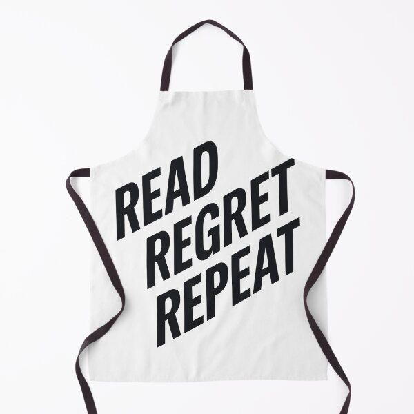 Item preview, Read Regret Repeat — Diagonal Typographic Design designed and sold by nopewear..