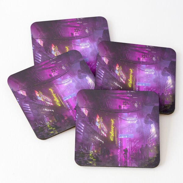 Item preview, Cyber Alley Beneath the Neon Fog designed and sold by AlexSuiArt.