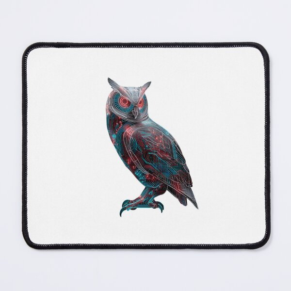 Item preview, Neon Circuit Owl Art designed and sold by IssaraStudio.