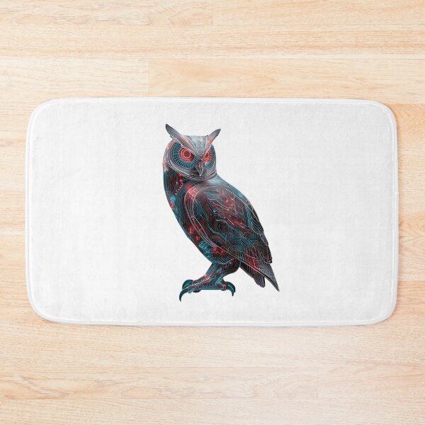 Item preview, Neon Circuit Owl Art designed and sold by IssaraStudio.