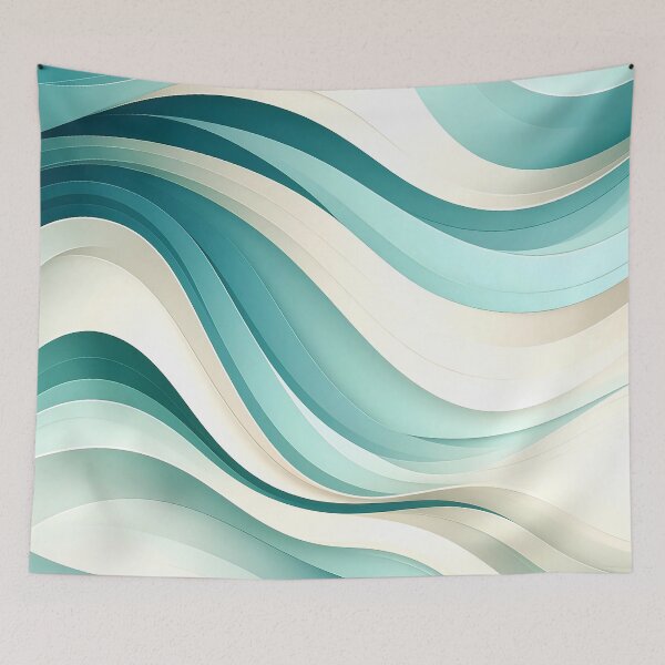 Item preview, Soft Flowing Waves designed and sold by ArtFactoryAI.