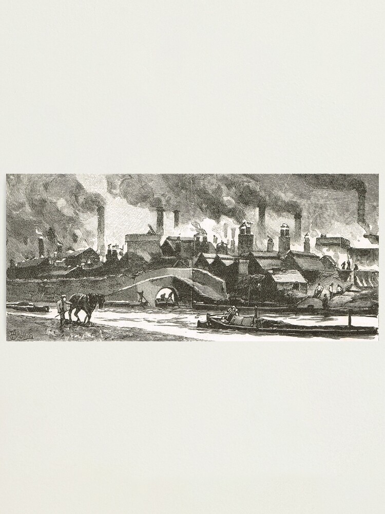 "The Black Country, 19th century view of Oldbury, West Midlands