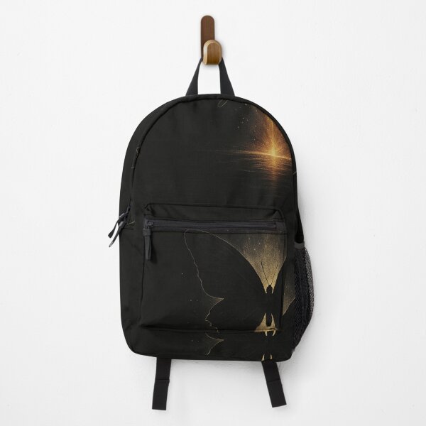 Item preview, Golden Butterfly Rising – Mystical Dark Fantasy Art with Minimal Glow designed and sold by HAFIZ-DP.