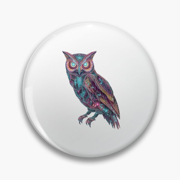 Item preview, Circuit Feather Owl designed and sold by IssaraStudio.