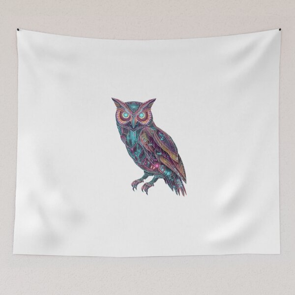 Item preview, Circuit Feather Owl designed and sold by IssaraStudio.
