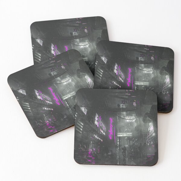 Item preview, Cyber Alley Beneath the Neon Fog designed and sold by AlexSuiArt.