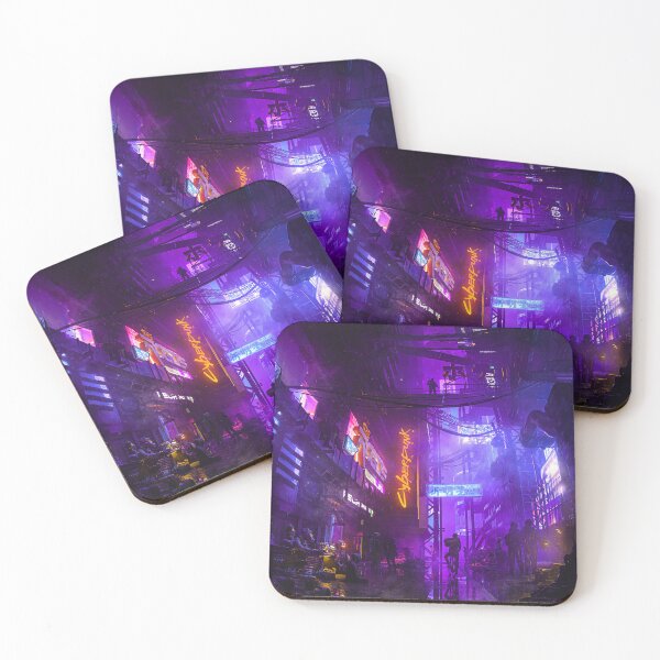 Item preview, Cyber Alley Beneath the Neon Fog designed and sold by AlexSuiArt.