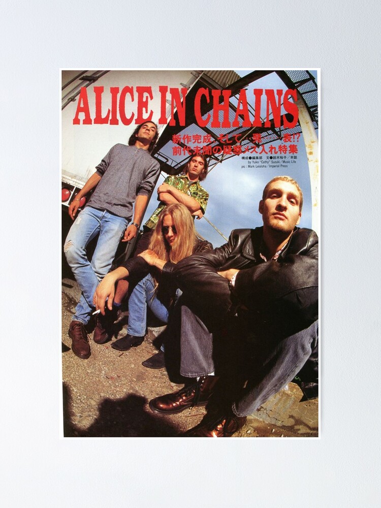 Thumbnail 1 of 3, Poster, Alice In Chains Vintage Poster designed and sold by scottevanse.