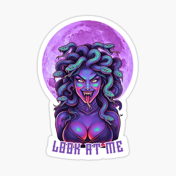 Item preview, Neon Medusa under the full moon – Look at Me designed and sold by TH-Lab.