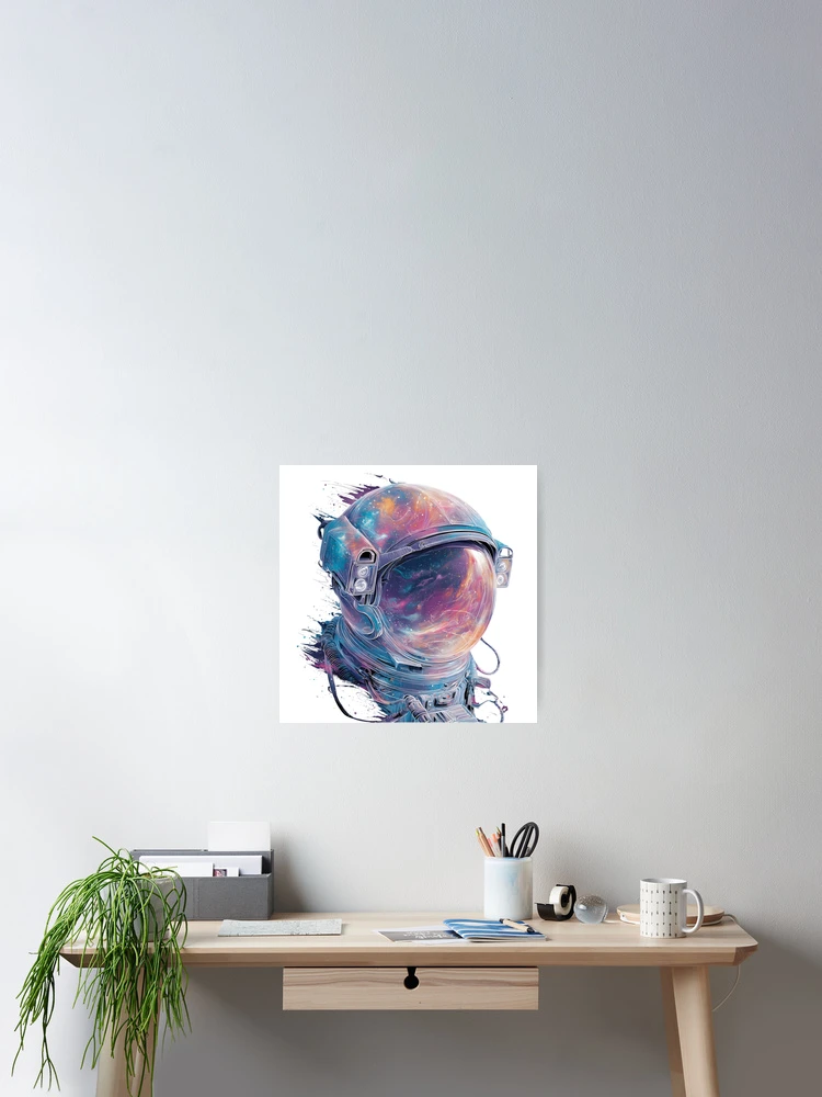 Thumbnail 2 of 3, Poster, Psychedelic Spaceman designed and sold by IssaraStudio.