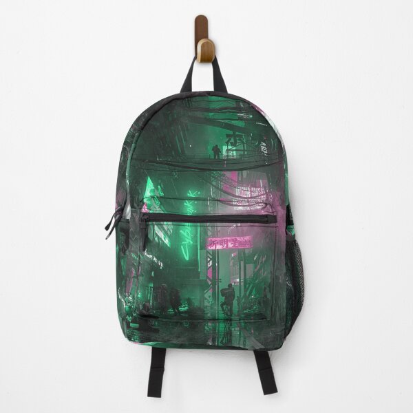 Item preview, Cyber Alley Beneath the Neon Fog designed and sold by AlexSuiArt.