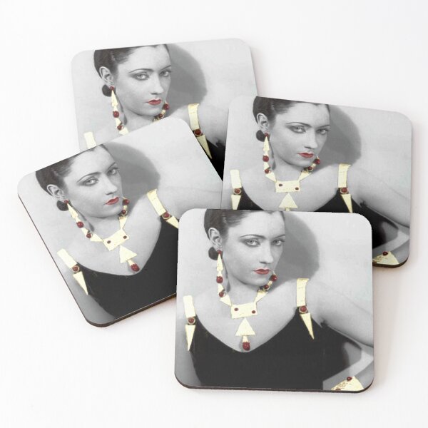 Item preview, Gloria Swanson with gold jewelry designed and sold by carmencuarzo.