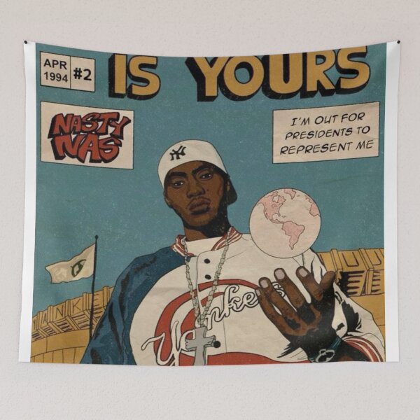 Item preview, The World Is Yours, Nasty Nas Retro Poster designed and sold by scottevanse.