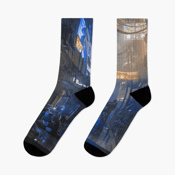 Item preview, Cyber Alley Beneath the Neon Fog designed and sold by AlexSuiArt.