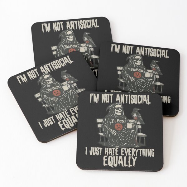 Artikelvorschau, Not Antisocial – Gothic Reaper Statement Shirt entworfen und verkauft von Elfonso.