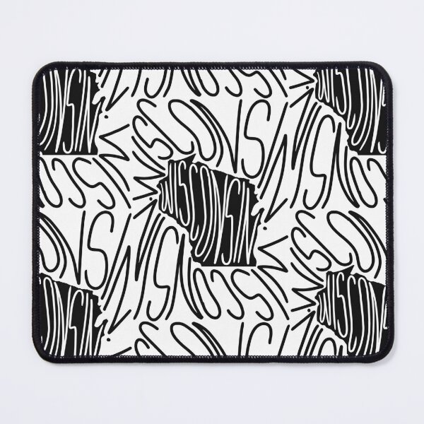 Item preview, Wisconsin State - WI Map and Flag - Black and White - Typography USA Badger State designed and sold by Ranggasme.