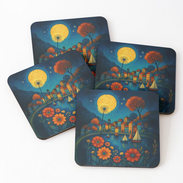 Item preview, Moonlit Marina designed and sold by Ilona Abou-Zolof.