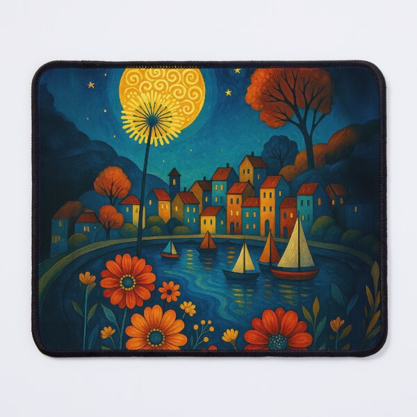Item preview, Moonlit Marina designed and sold by Ilona Abou-Zolof.