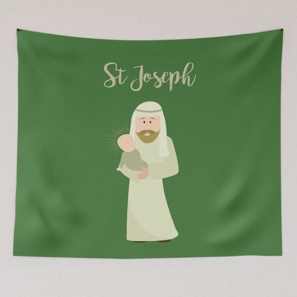 Item preview, Saint Joseph and Baby Jesus designed and sold by thewishdesigns.