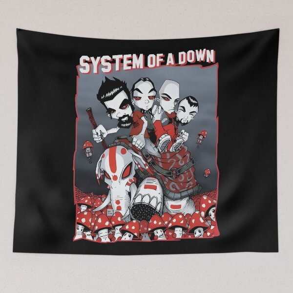 Item preview, Vintage Grunge Rock Band---<System of A Down>---Silhouette Tribute Art designed and sold by delonahuty.
