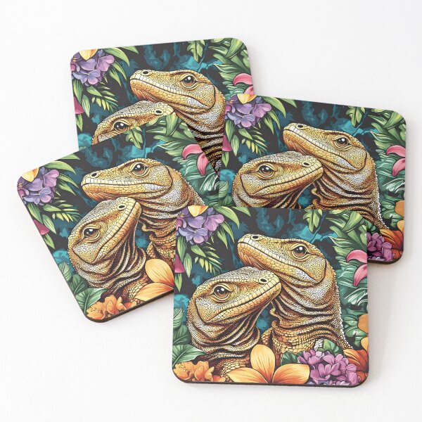 Item preview, Tropical Hearts – Dragon Pair in Paradise designed and sold by Place-Heritages.
