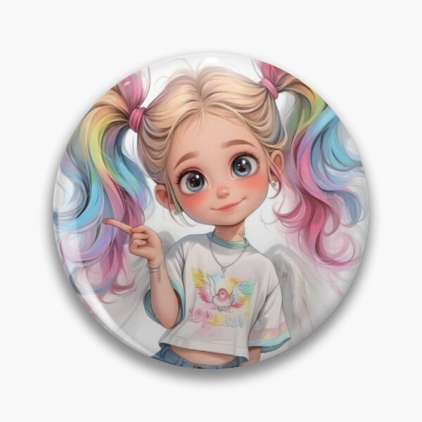 Item preview, beautiful drawing of rainbow angel girl  designed and sold by NivyasArtistry.