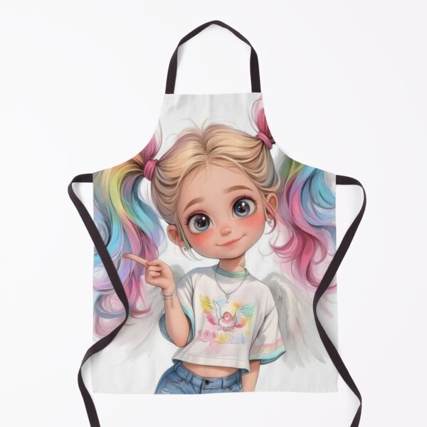Item preview, beautiful drawing of rainbow angel girl  designed and sold by NivyasArtistry.